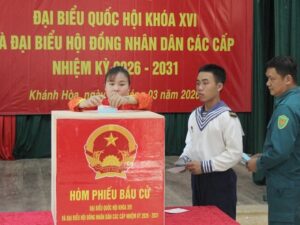 Hình ảnh bầu cử sớm ở đặc khu Trường Sa